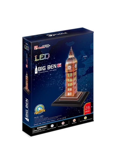 Cubic Fun 3D 28 Parça Puzzle Big Ben Saat Kulesi - Ingiltere Led