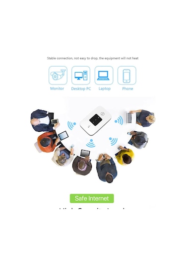 Lemestar Mf800 4g Mobil Wifi Hotspot: 150mbps Hız, 10 Cihaz Bağlantısı, 2100mah Batarya, Avrupa-asya Bölgeleri İçin Taşınabilir Mifi