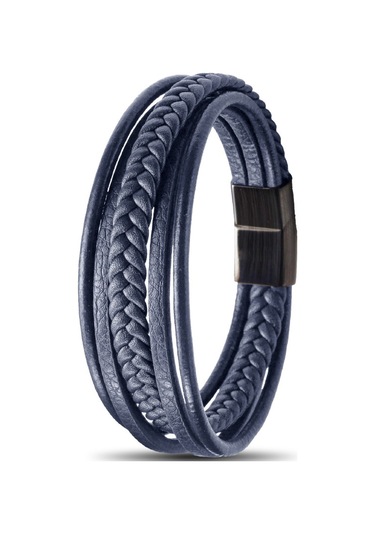 Mavi Çoklu Deri Bileklik Csr1180099 Mavi