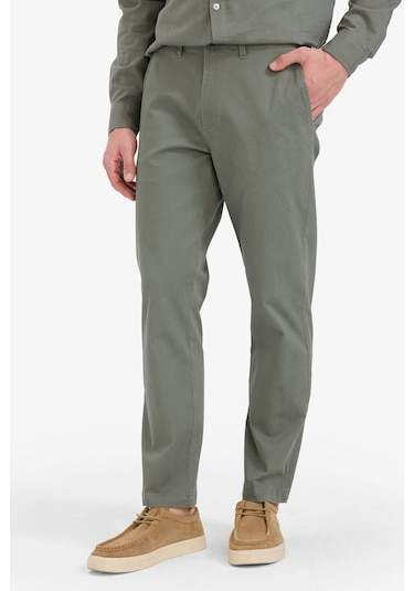 Defacto Regular Fit Normal Kesim Cepli Düz Paça Chino Pantolon D7349AX25SP Haki Defacto Regular Fit Normal Kesim Cepli Düz Paça Chino Pantolon D7349AX25SP Haki