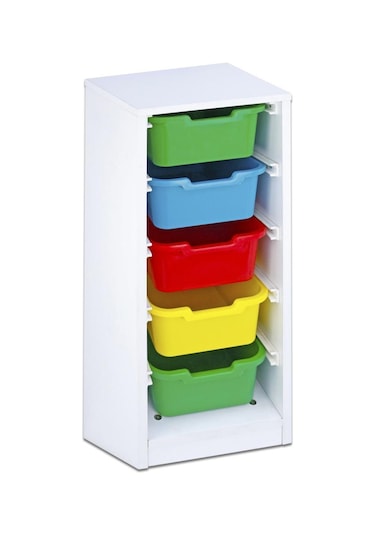 DOLAP PLASTİK 5 ÇEKMECELİ Çok Renkli