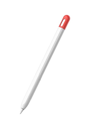 Microsonic Pencil Pro Kılıf Mat Silikon Kırmızı Beyaz