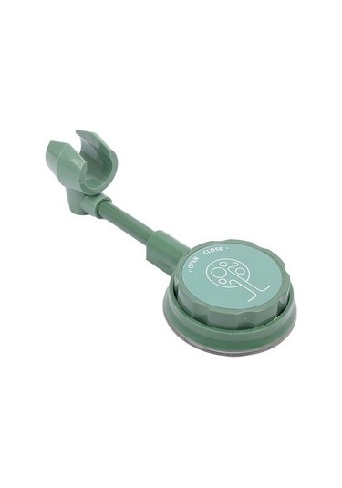 Primepickings Koyu Yeşil Delinmeyen Duş Aparatı Sabit Duş Aparatı Ayarlanabilir Evrensel Alet 2 Katlı Gri