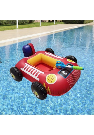 Suntek Çizgi Film Araba Tasarımı Çocuk Havuzu Arka Bahçe Yaz