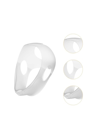 Homyl Buz Baş Sarma Evrensel Rahat Silikon Yüz Paketi Çene Için Beyaz