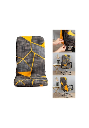 Suntek Anti Kirli Polyester Bilgisayar Koltuğu Stil B İçin Dönen Sandalye Örtüsü Slipcover