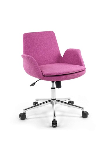 Kaya Ofis Mobilya Carrer Çalışma Koltuğu Ofis Sandalyesi Pembe