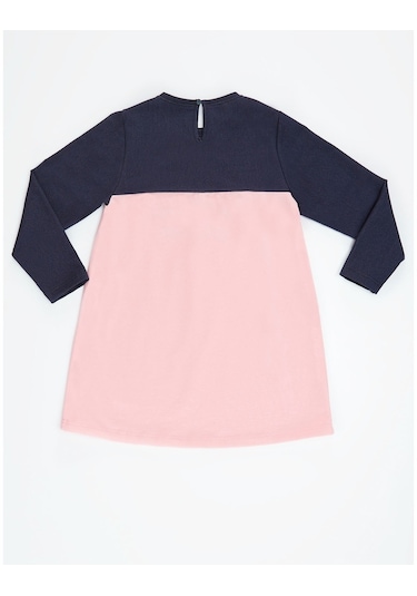 Denokids Payetli Catcorn Kız Elbise Pembe
