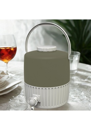 10 Lt Piknik Termos 1002 Super Picnic Cooler Jug Bej