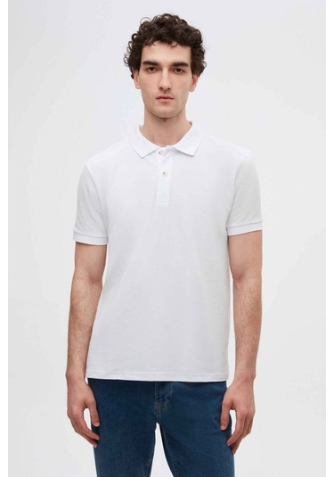 Ds Damat Regular Fit Beyaz Pike Dokulu %100 Pamuk Kıvrılmaz Polo Yaka Nakışlı T-shirt 4HC14ORT51000 Beyaz Ds Damat Regular Fit Beyaz Pike Dokulu %100 Pamuk Kıvrılmaz Polo Yaka Nakışlı T-shirt 4HC14ORT51000 Beyaz