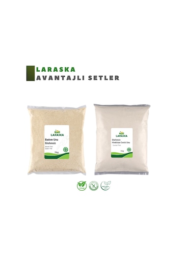 Glutensiz Un Seti Badem Unu 1kg Hindistan Cevizi Unu 1kg