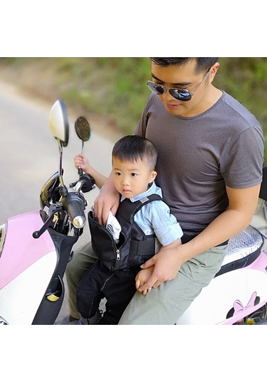 Novahub Çocuk Güvenlik Kemeri, 600d Oxford Kumaş, Siyah/kırmızı/sarı/mavi Renk, 20x18x5 Cm, Çocuk İçin