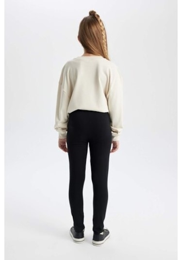 DeFacto Kız Çocuk Tayt B7786A8NSBK81 Siyah