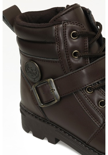 Kinetix Sımo F 4pr Kahverengi Erkek Çocuk Biker Bot Kahverengi