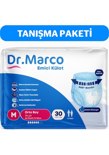 Dr. Marco Yetişkin Emici Külot M 30'lu