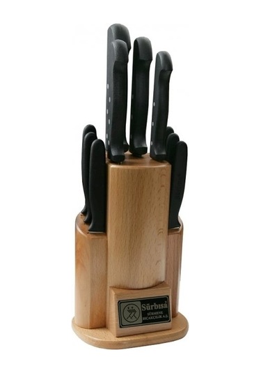 61504 - Sürmene Mutfak Bıçağı Seti - 10 Lu Set Çok Renkli