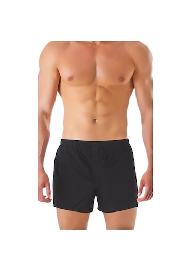 The Don Poplin Erkek Boxer Siyah