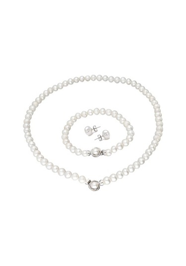 Chavin Inci Küçük Broş Gümüş Kolye Bileklik Küpe Takımı Set Ds48