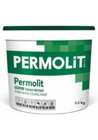 Permolit Süper Tavan Boyası 3,5 Kg Beyaz