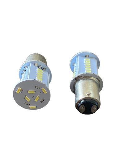 12V 1016 LED 30 SDM ÇİFT DUY  ÇAKARLI-KAYAR BEYAZ