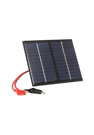 Trendooze 1.5w 12v Polikristal Güneş Paneli + Timsah Kelepçesi, Pratik Bahçe Aydınlatma Ve Acil Işık Çözümü