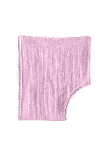 Müslin-havlu 2'li Çift Yönlü Omuz Bezi Gaz Çıkarma Bezi P-beyaz Pembe - Krem