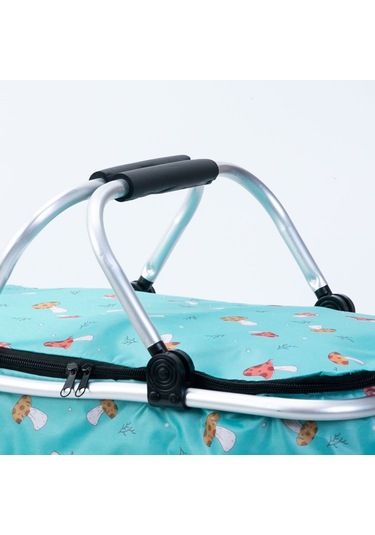 Lıcorıce Katlanabilir Kamp Taşınabilir Buz Torbası Yalıtımlı Öğle Yemeği Kutusu, Açık Saklama Sepeti Mor