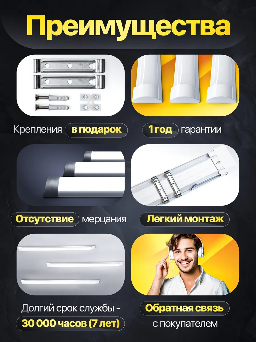 Lightphenomenon Tavan Tipi Led Lamba 120 Cm 274407897 Beyaz