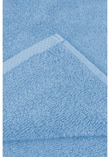10 Lu El Yüz Otel Havlusu 50x85 Cm Renkli 16/1 Avs 200 Gr Mavi