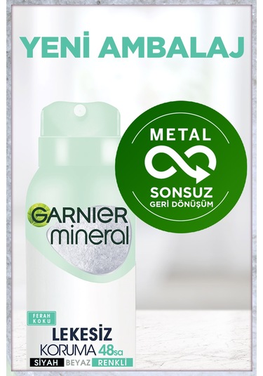 Garnier Mineral Lekesiz Koruma Kadın Sprey Deodorant 150 ML