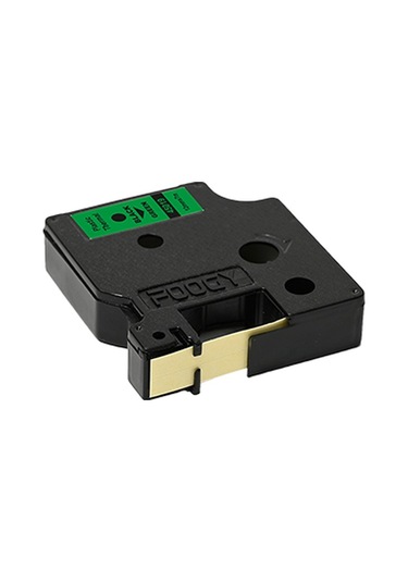 Foogy Dymo D1 Etiket Plastik Yeşil - 12 Mm X 7 Mt - 45019- 5 Adet