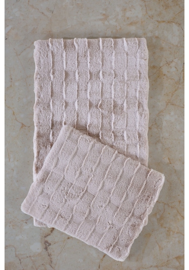 Elart Rita Paspas Takımı 60x100 Cm Bej Bej