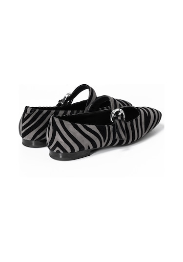 Zebra Babet Kadın 91e4 Frau Velvettecfloc Çok Renkli