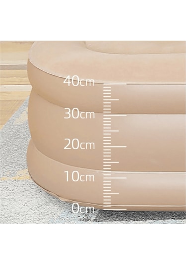 Shufa Şişme Kendinden Elektrikli Pompalı Yatak 152x198x40 Cm Krem