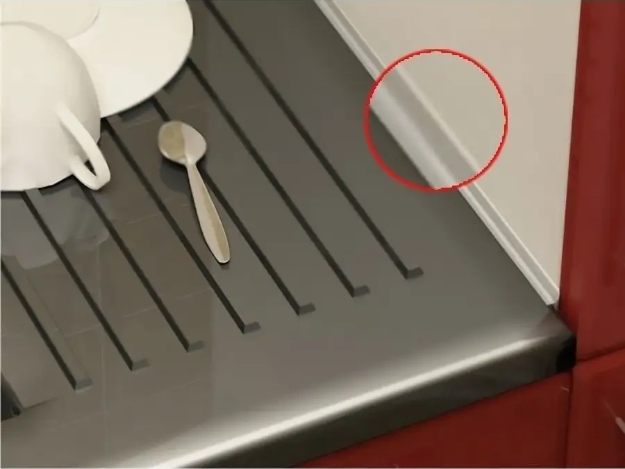 Domostroj Tezgah Kenarı Süpürgelik, Banyo Bordürü, Uzunluk: 3,2 M 34030751 Beyaz