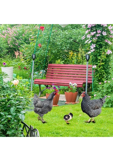 Suntek 3 Tavuk Heykeli Avlu Çim Yard Dekorasyon Için