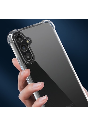 Galaxy Uyumlu A14 Kılıf Tchs Nitro Anti Shock Silikon - Renksiz Renksiz