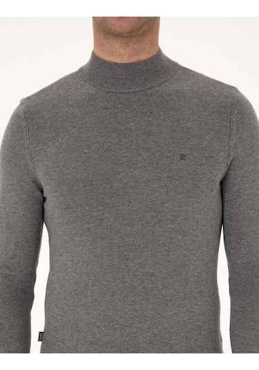 Pierre Cardin Erkek Gri Melanj Kazak /triko 50314176-vr086 Gri Melanj