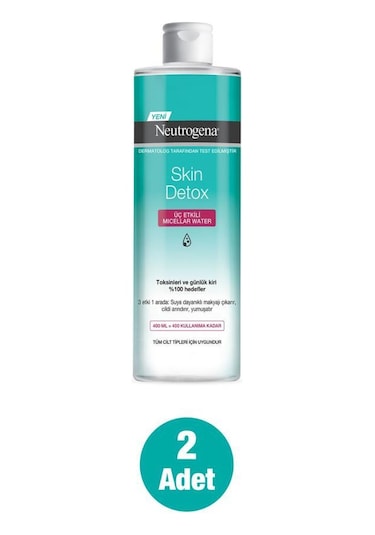 Neutrogena Skin Detox 3'ü 1 Arada Micellar Water 2 x 400 ML
