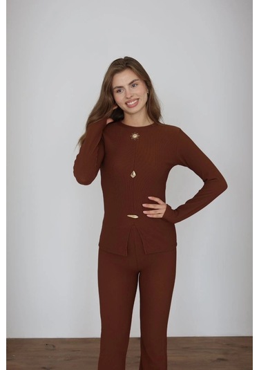 Kazax Ottoman Alt Üst Takım Kahve Pt510442 Kahve