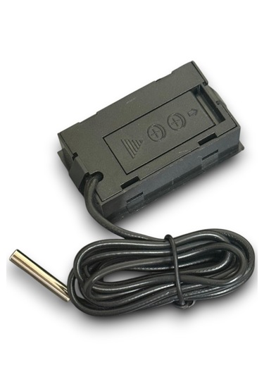 Mini Dijital Termometre Sıcaklık Ölçer - Siyah Pil Dahil