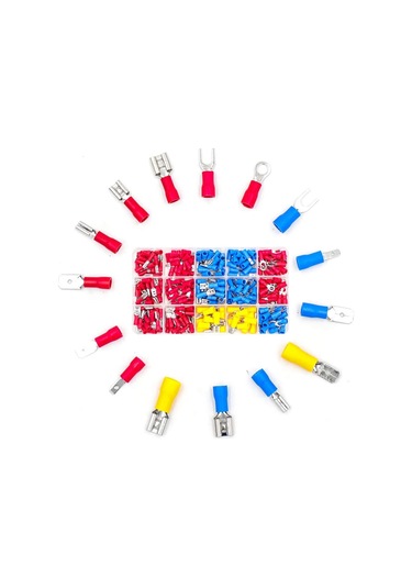 280 Parça İzoleli Kablo Ucu Seti Kutulu Kürek Halka Çatal Yalıtım