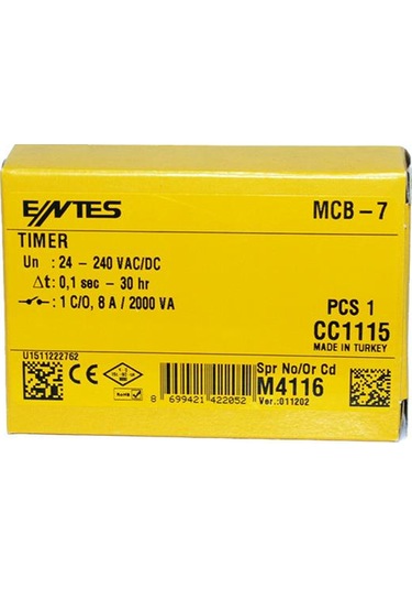 ENTES Mcb-7 Zaman Rölesi (M4116)