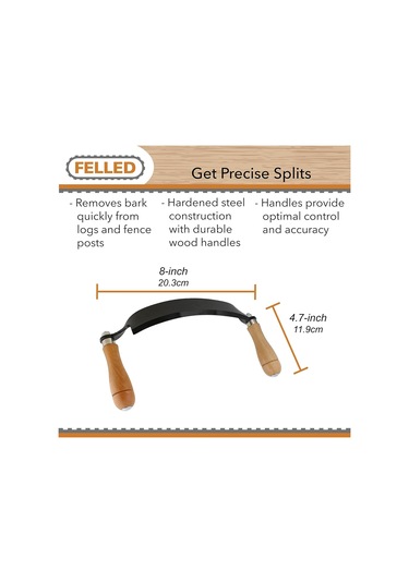 Tıraş Bıçağı - 8in Kavisli Çizim Bıçağı Kavisli Çizme Tıraş Aracı Ahşap İşleme Debracking El Aleti