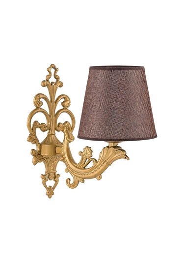 Tekli Eskitme Zamak Metal Aplik Kahverengi Şapkalı Kahverengi