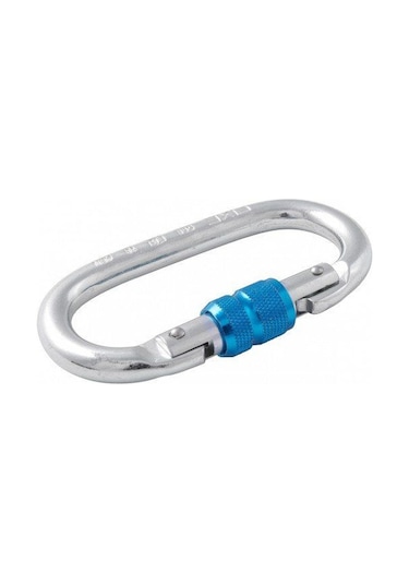 Fixe Symmetric St Screw Gate Kilitli Karabina Silver-blue Gümüş
