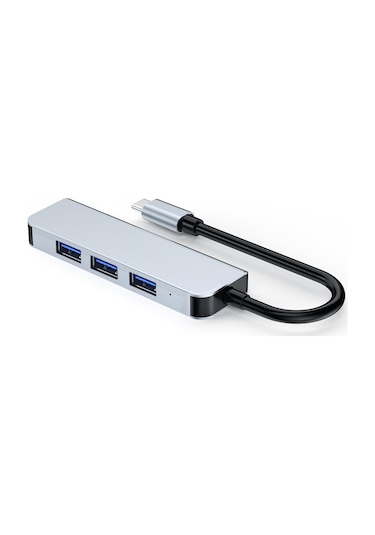 Samdoo 4-in-1 Usb Hub Genişletici: Usb 3.0 5gbps + 3x Usb 2.0, Usb-a/type-c Girişi, Hızlı Veri Transferi