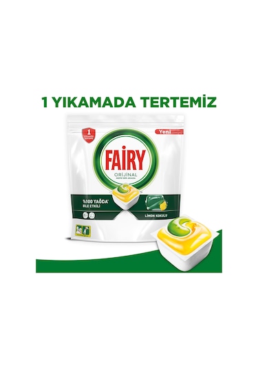 Fairy Hepsi Bir Arada Limon Kokulu Bulaşık Makinesi Deterjanı 120 Tablet