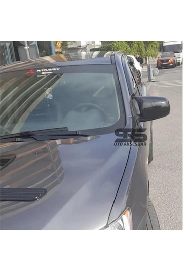 Mitsubishi Lancer 2008-2013 Uyumlu Batman Yarasa Ayna Kapağı Piano Black Abs Plastik