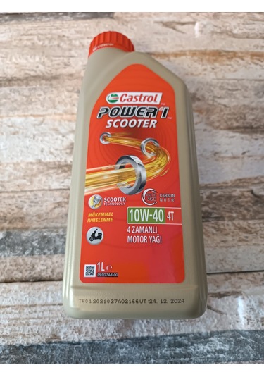 Scooter 10w 40 Power 1 Motosiklet Yağı Ü/y 2024